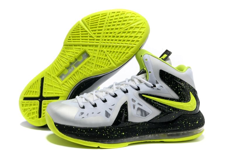 Buy Nike Lebron 10 PS Elite White Black Fluorescent Green